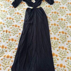 Chic Black Backless Dress